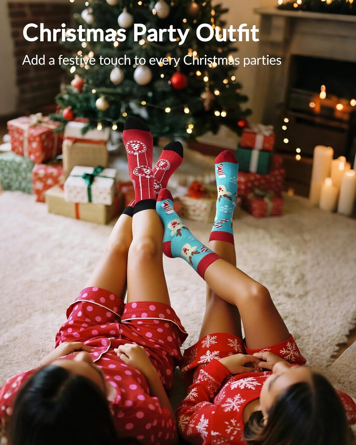 imageMoyel Advent Calendar 2025 Adult Men 12 Days of Christmas Cotton Socks US 713 Fun Christmas Sock Advent Calendar for Men Funny Gifts for Dad Boyfriend Husband Brother12 PairWomen US Size 69