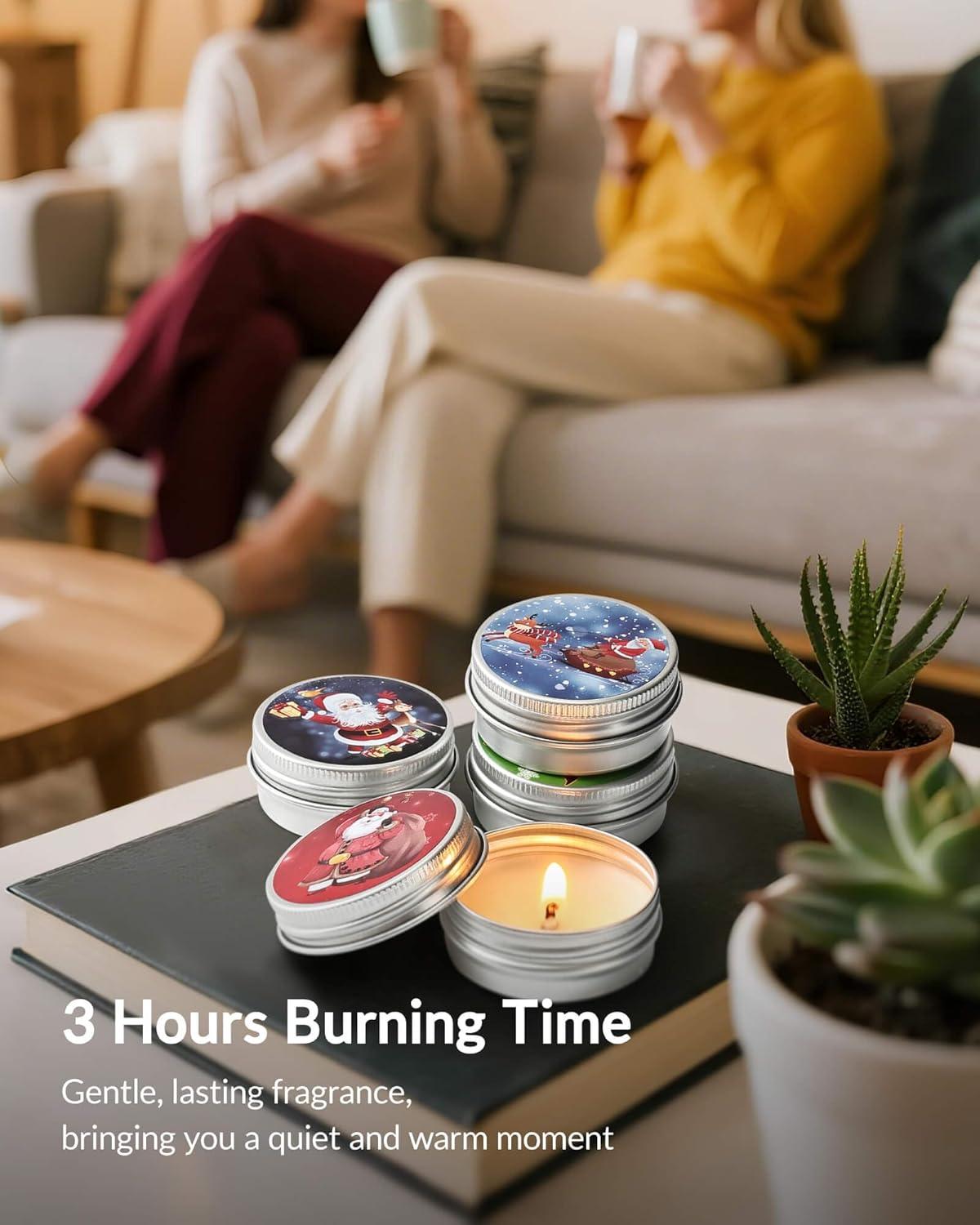 imageMoyel Christmas Candles Advent Calendar 2025 Fun 24 Day Scented Candles Advent Calendars for Women Adults Funny Christmas Countdown Gifts for Mom Wife Girlfriend Teacher