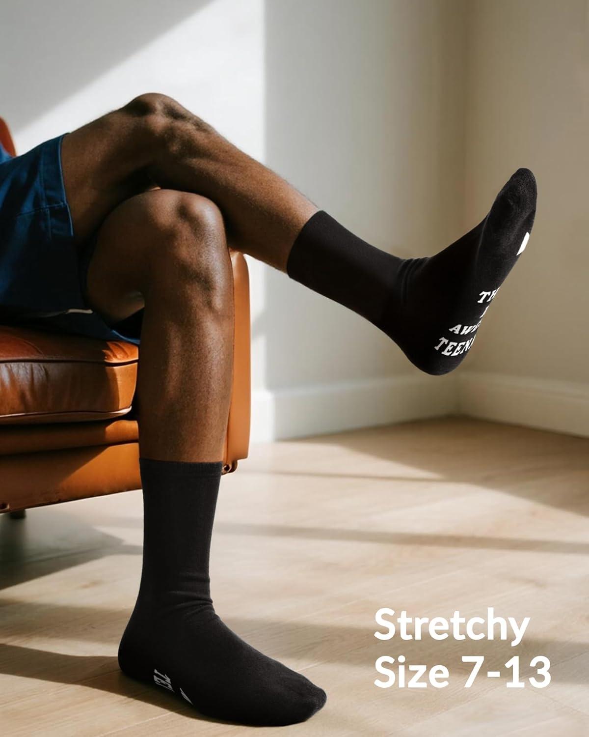 imageMoyel Dad Gifts from Daughter Son Cool Gifts for Dad Christmas Dad Birthday Gifts Gift Ideas Funny SocksBlack Teenage