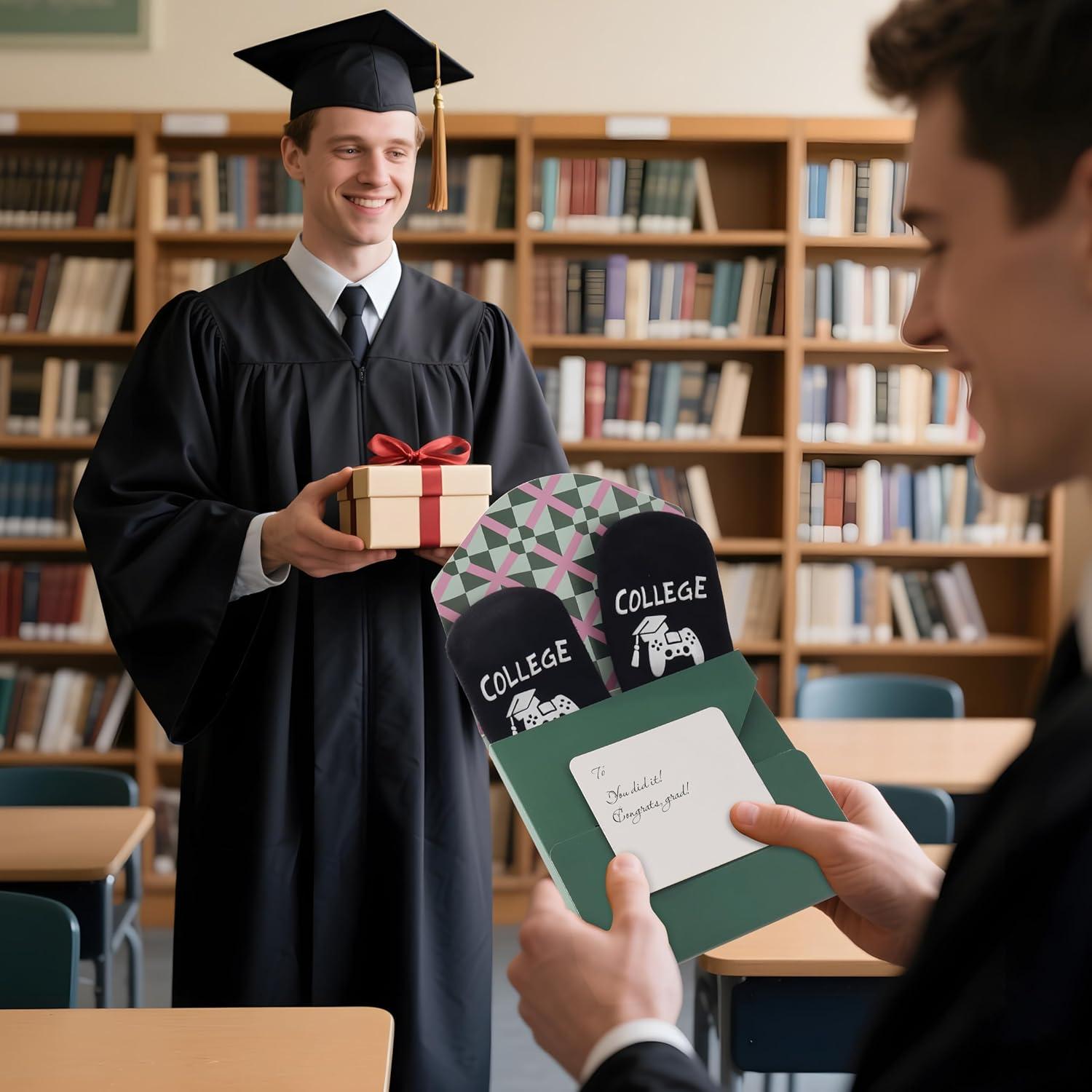 imageMoyel Dad Gifts from Daughter Son Cool Gifts for Dad Christmas Dad Birthday Gifts Gift Ideas Funny SocksBlackcollege Graduation