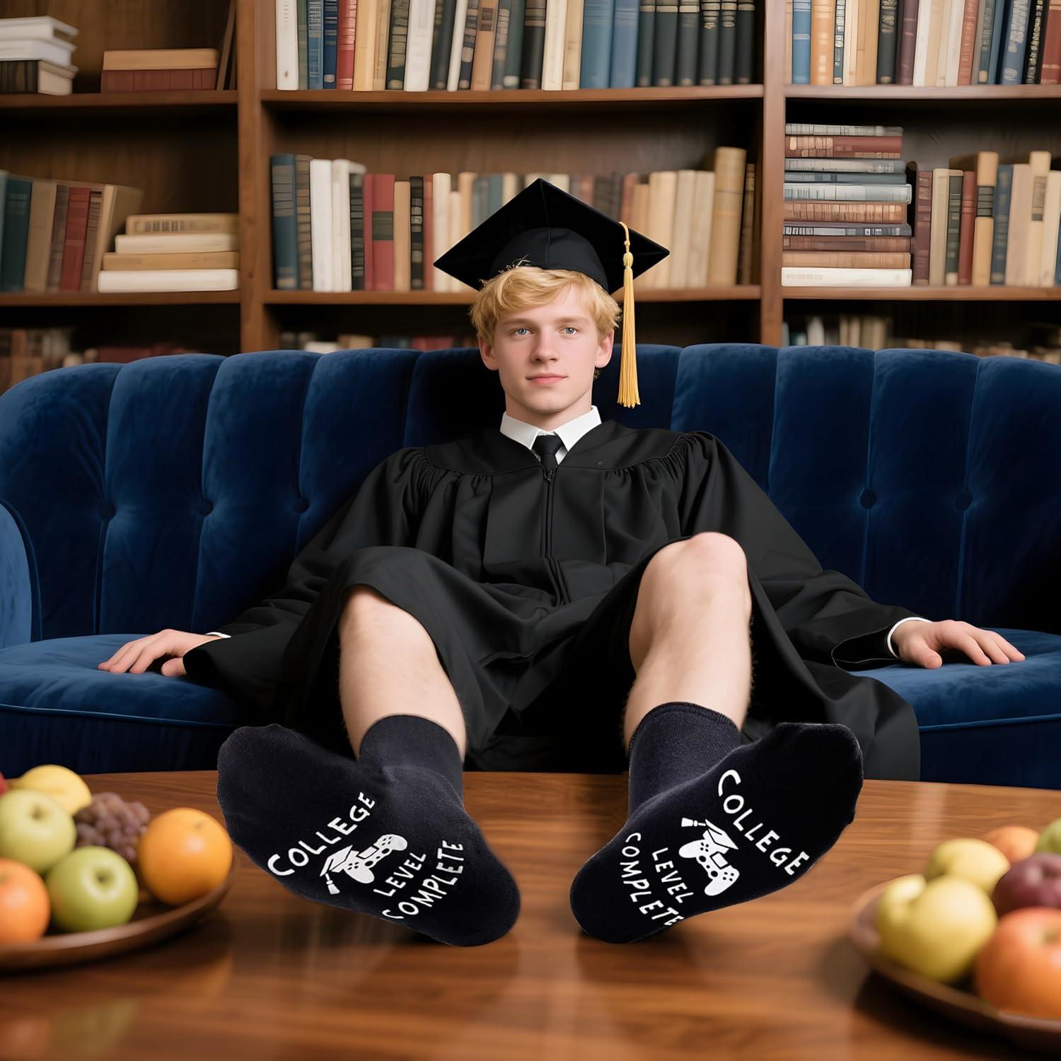 imageMoyel Dad Gifts from Daughter Son Cool Gifts for Dad Christmas Dad Birthday Gifts Gift Ideas Funny SocksBlackcollege Graduation