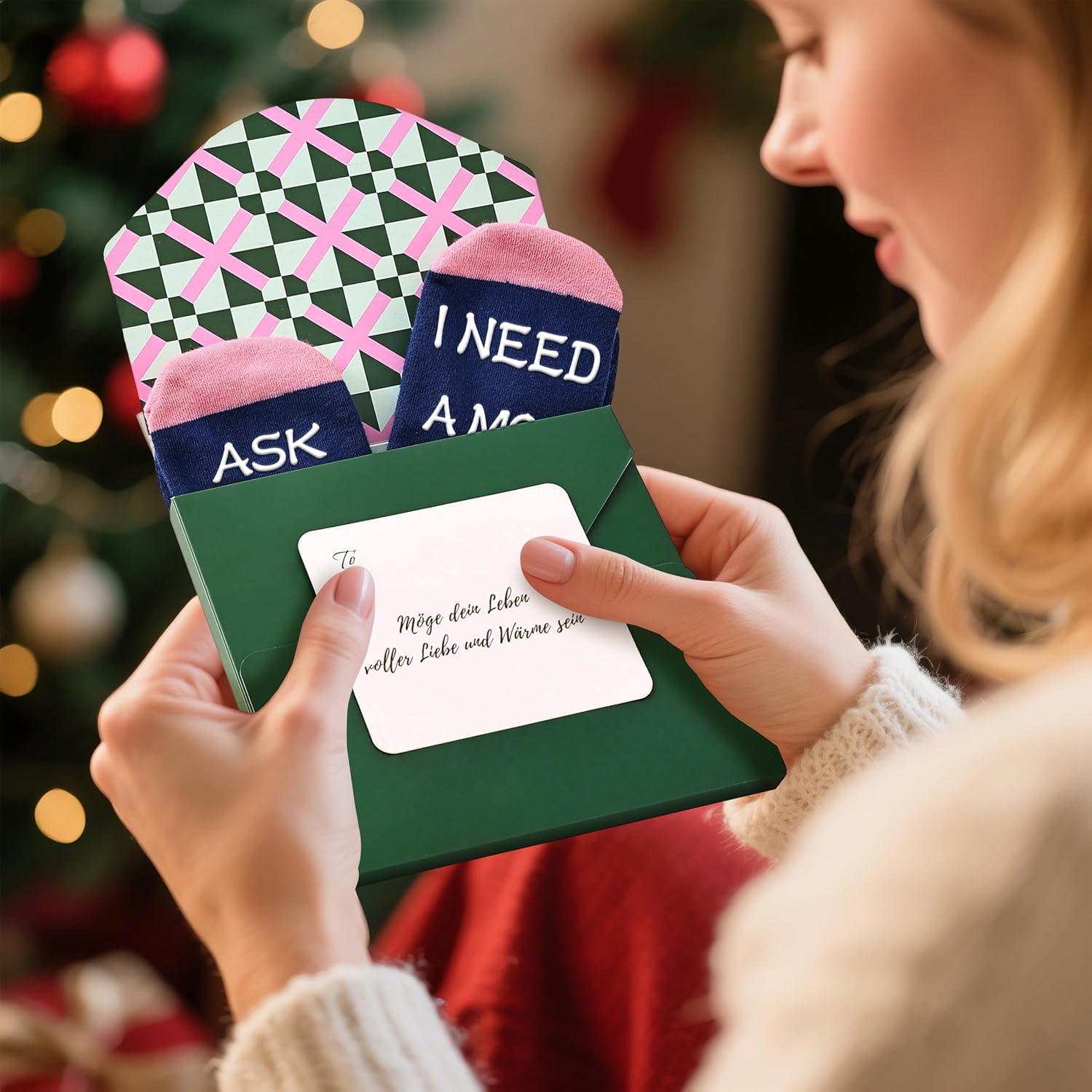 imageMoyel Funny Socks for Mom Women Perfect Gifts for Women on Birthday Christmas Mothers Day Easter from SonDaughterMulticolor Mom