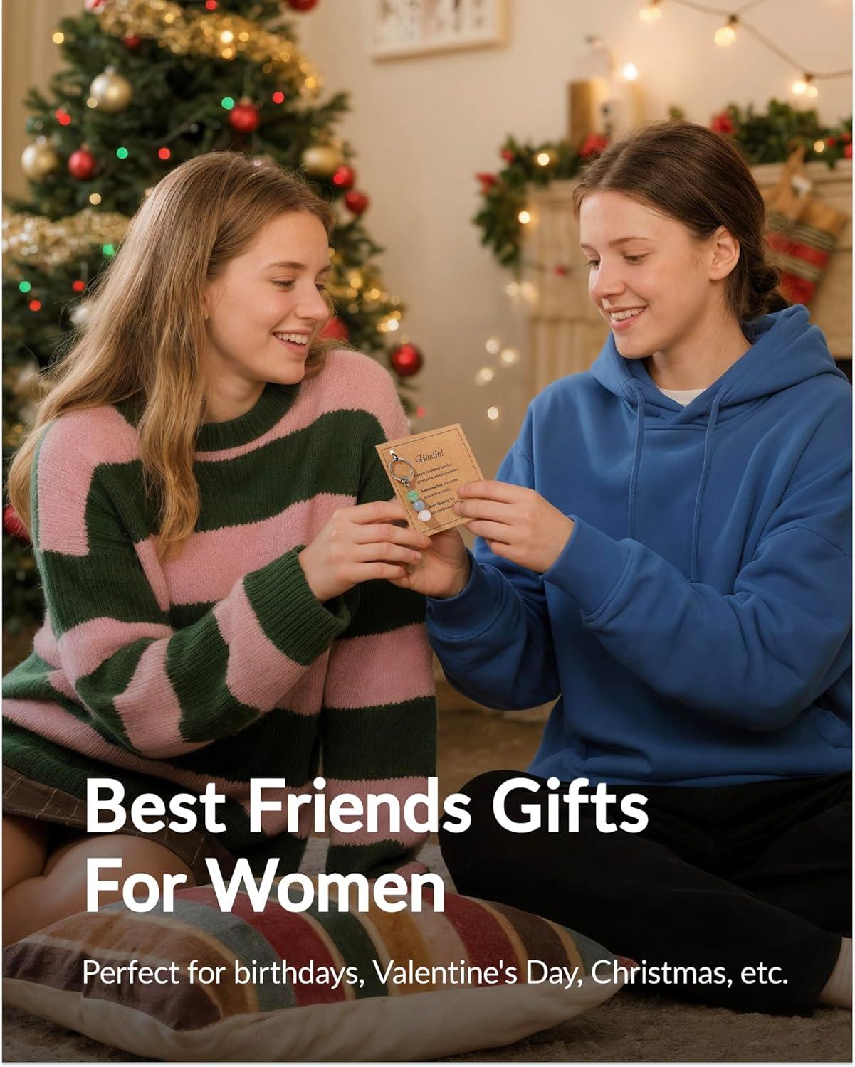 imageMoyel Gifts for Best Friend Bestie Teenager Friendship Keychains for Women Friends on Christmas BirthdayMulticolor