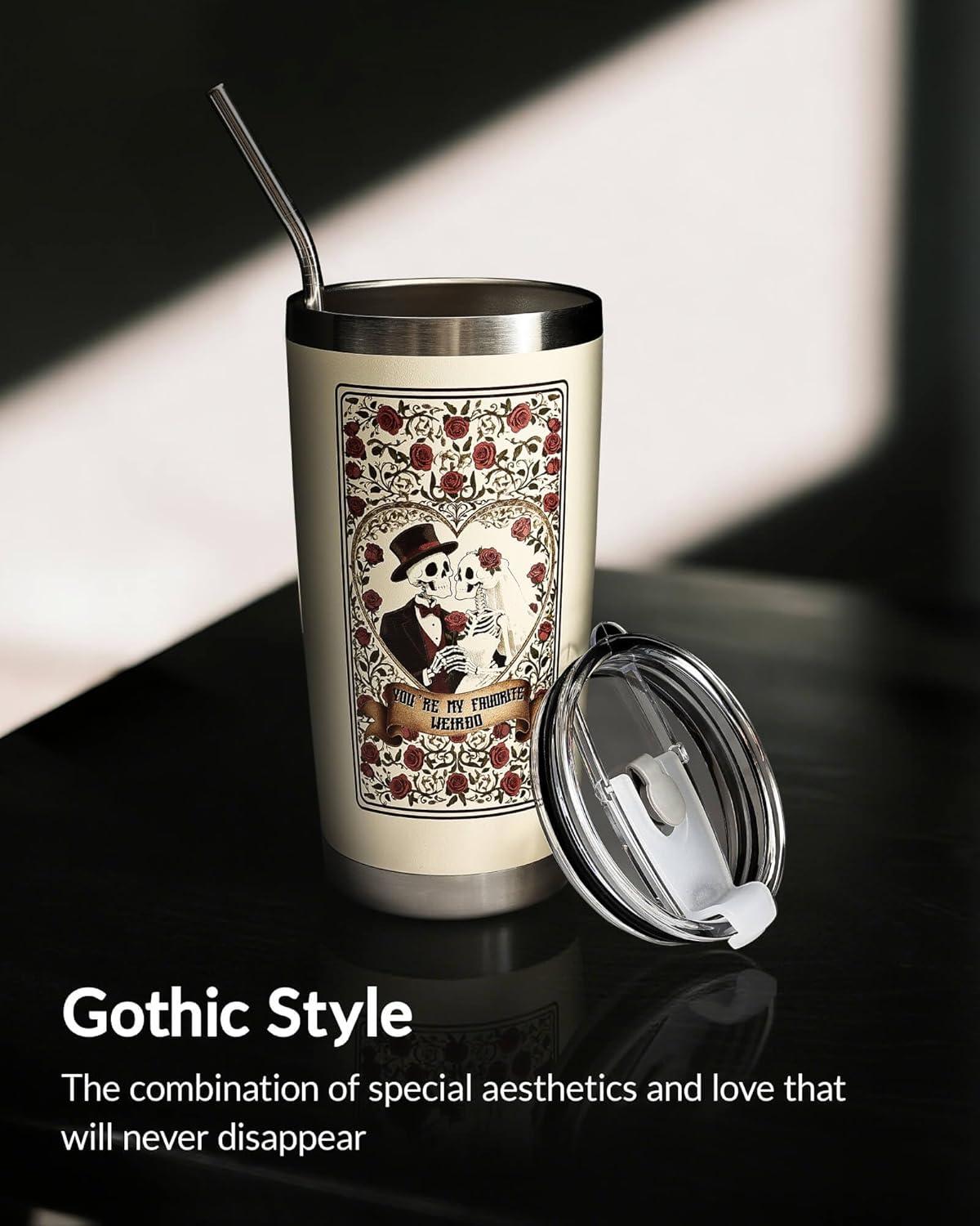 imageMoyel Gifts for Her Girlfriend Birthday Gift ideas Romantic Present for Wife Couples on Chirstmas Valentines Day Anniversary 20 Oz Coffee Travel Tumbler for Womenmulticolorcouples