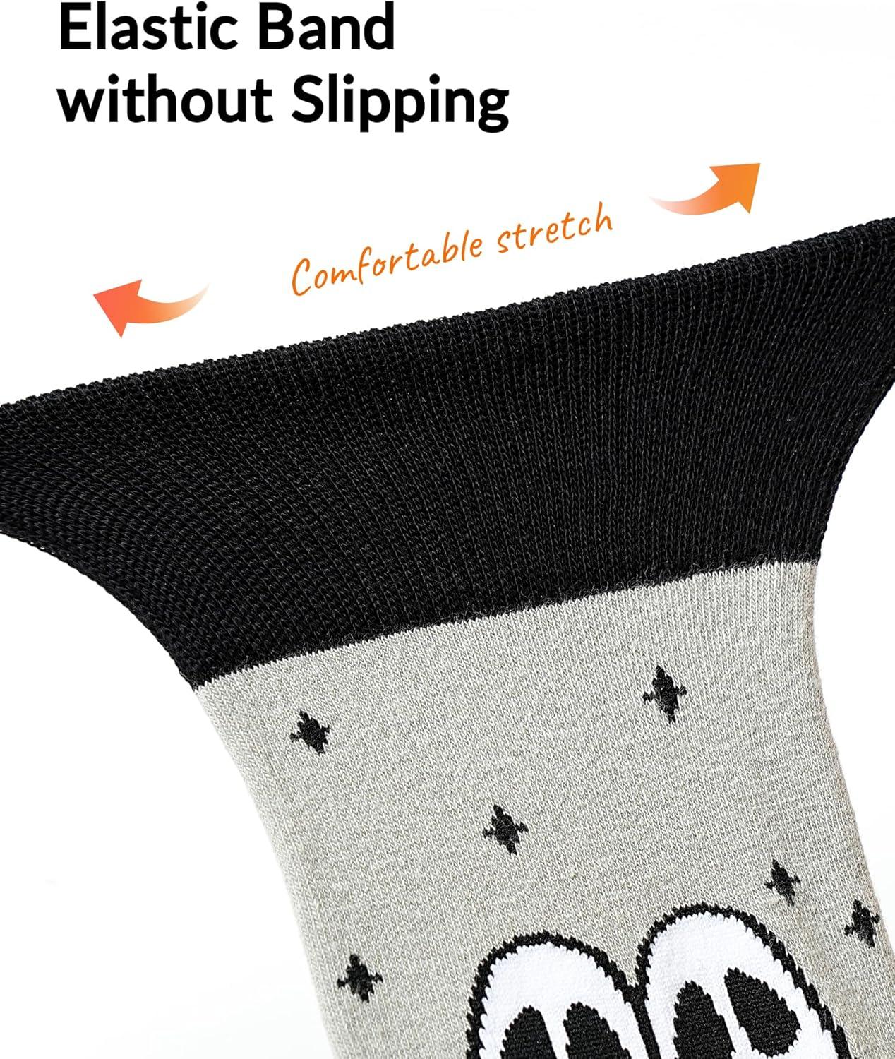 imageMoyel Husband Boyfriend Gift Ideas Funny Cool Socks for Men Romantic Gifts for Anniversary Valentines Day BirthdayMulticolor Boo