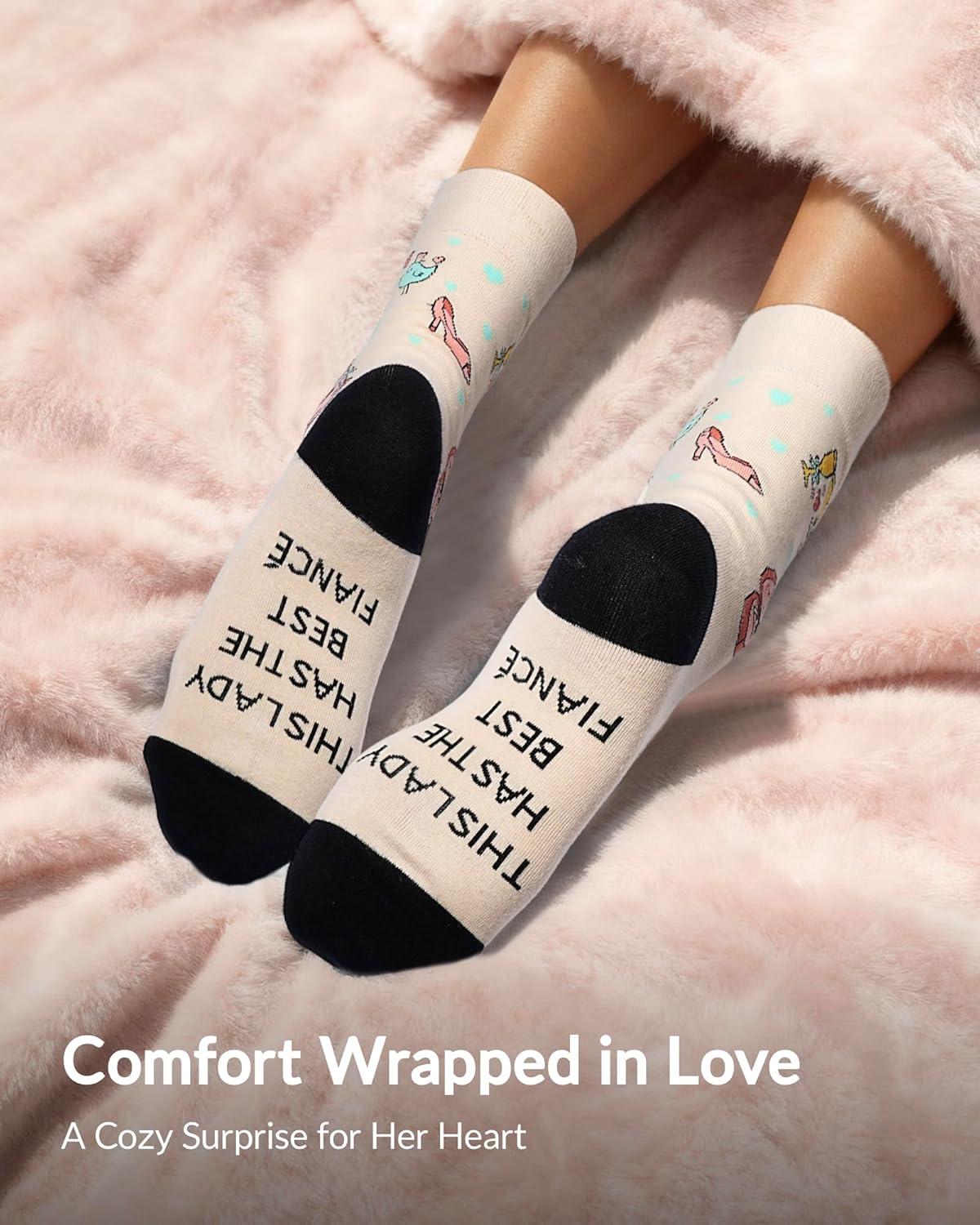 imageMoyel Husband Boyfriend Gift Ideas Funny Cool Socks for Men Romantic Gifts for Anniversary Valentines Day BirthdayMulticolor Fiance