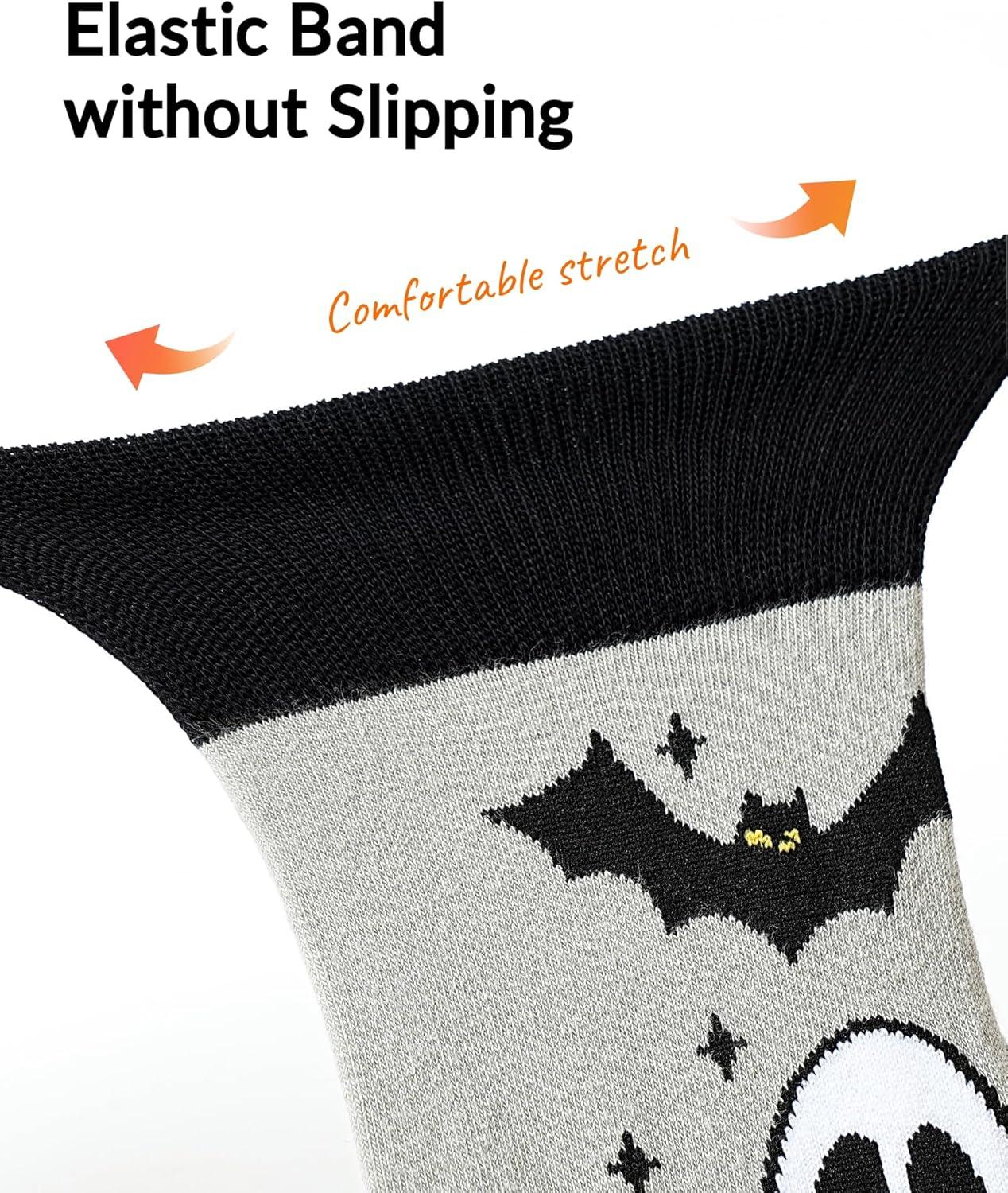 imageMoyel Husband Boyfriend Gift Ideas Funny Cool Socks for Men Romantic Gifts for Anniversary Valentines Day BirthdayMulticolor Ghost