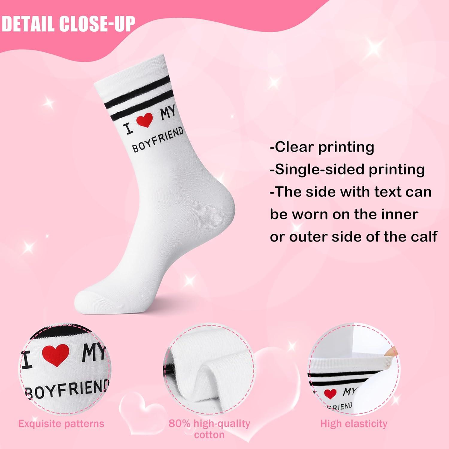 imageMoyel Husband Boyfriend Gift Ideas Funny Cool Socks for Men Romantic Gifts for Anniversary Valentines Day BirthdayMulticolorcouple