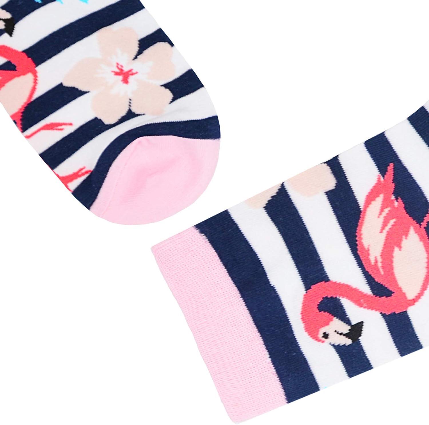 imageMoyel Socks Women 5 Pairs of Funny Cute Socks Gifts for Women01flamingo Socks5 Pairs