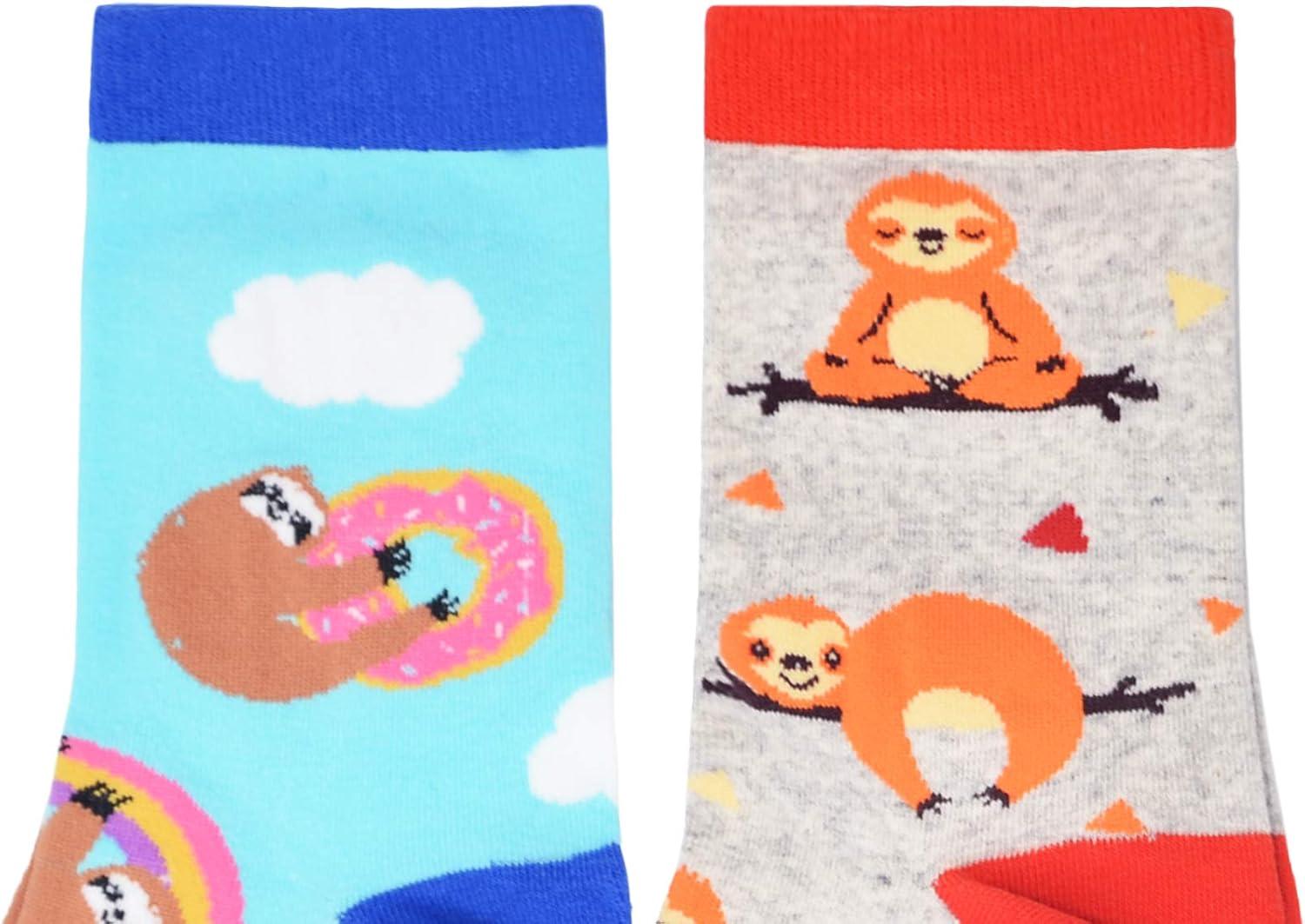 imageMoyel Socks Women 5 Pairs of Funny Cute Socks Gifts for Women01sloth Socks5 Pairs