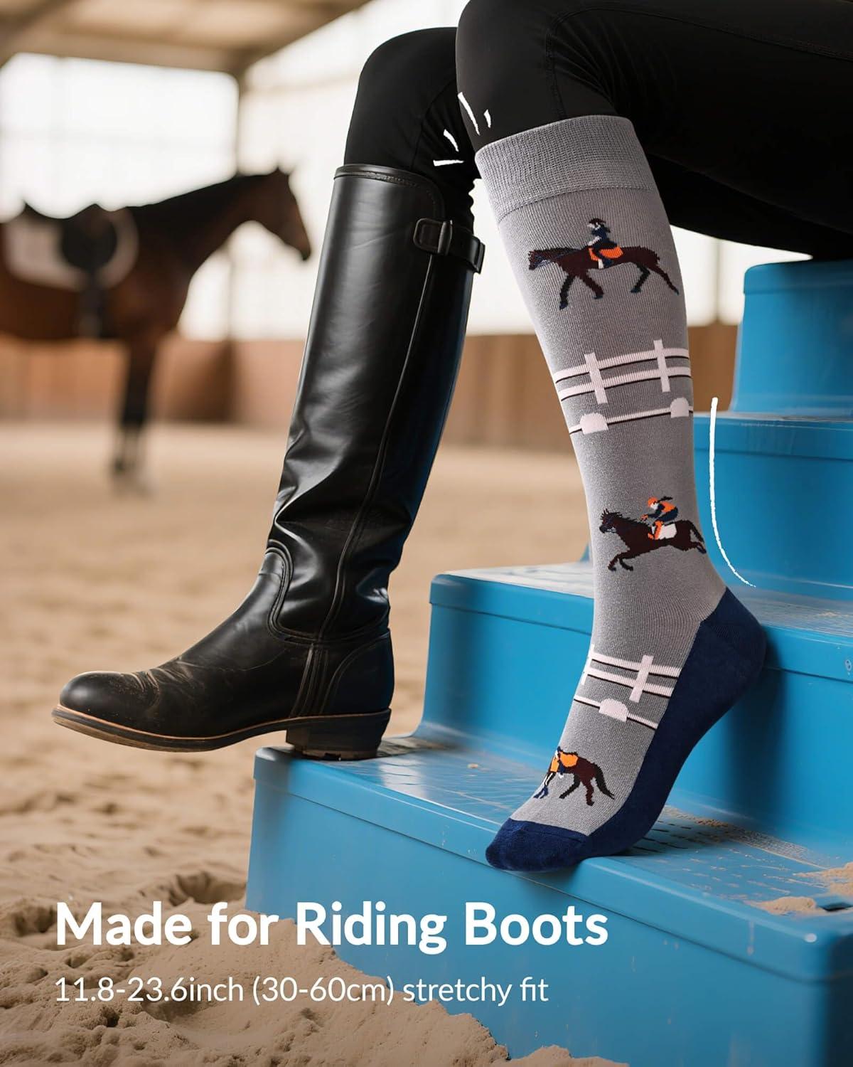 imageMoyel Socks Women 5 Pairs of Funny Cute Socks Gifts for WomenMulticolor Horse