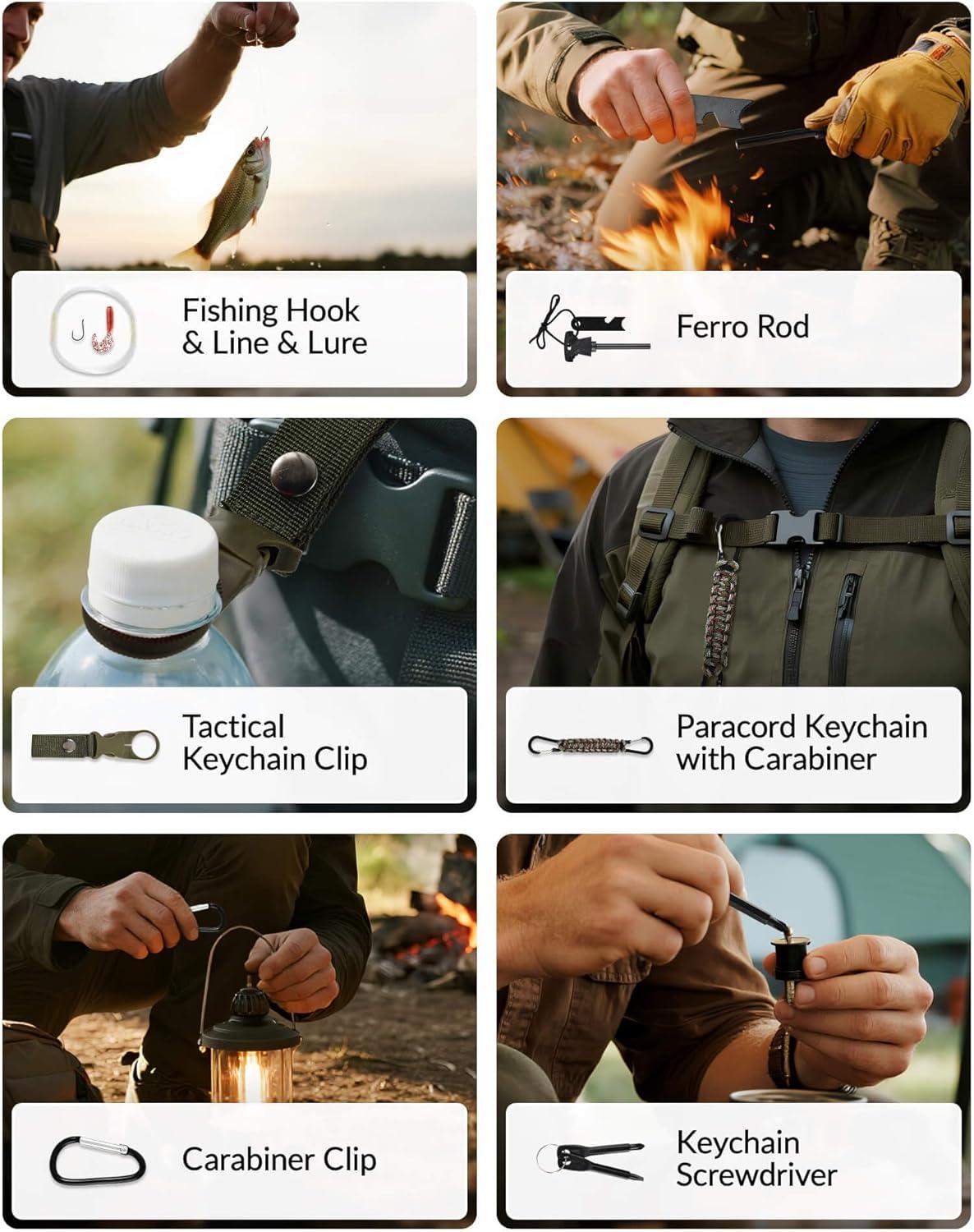 imageMoyel Survival Advent Calendar 2025 for Men 24Day Christmas Countdown Survival Tools Calendar for Adults and Teen Boys Christmas Outdoor Adventure Gifts for Dad Boyfriend Husband SonAdvent CalendarSurvival