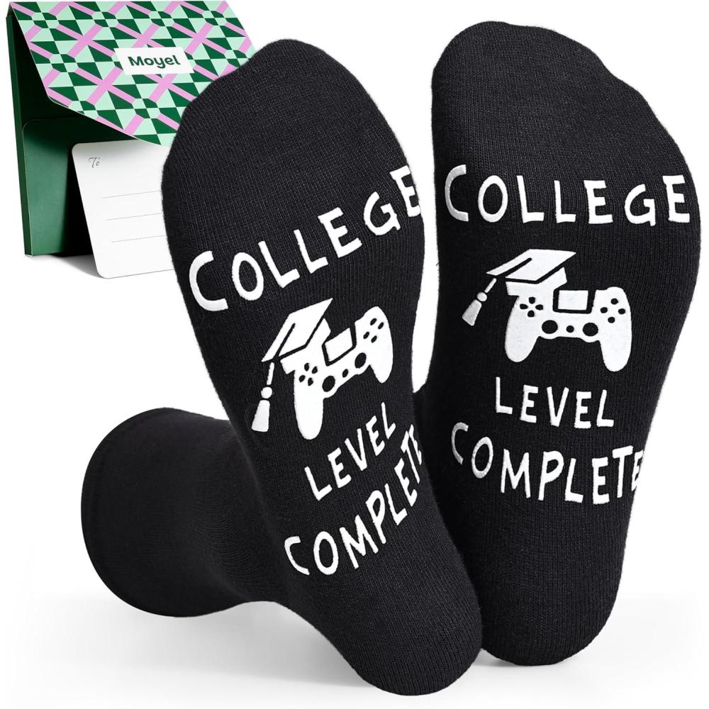 imageMoyel Dad Gifts from Daughter Son Cool Gifts for Dad Christmas Dad Birthday Gifts Gift Ideas Funny SocksBlackcollege Graduation