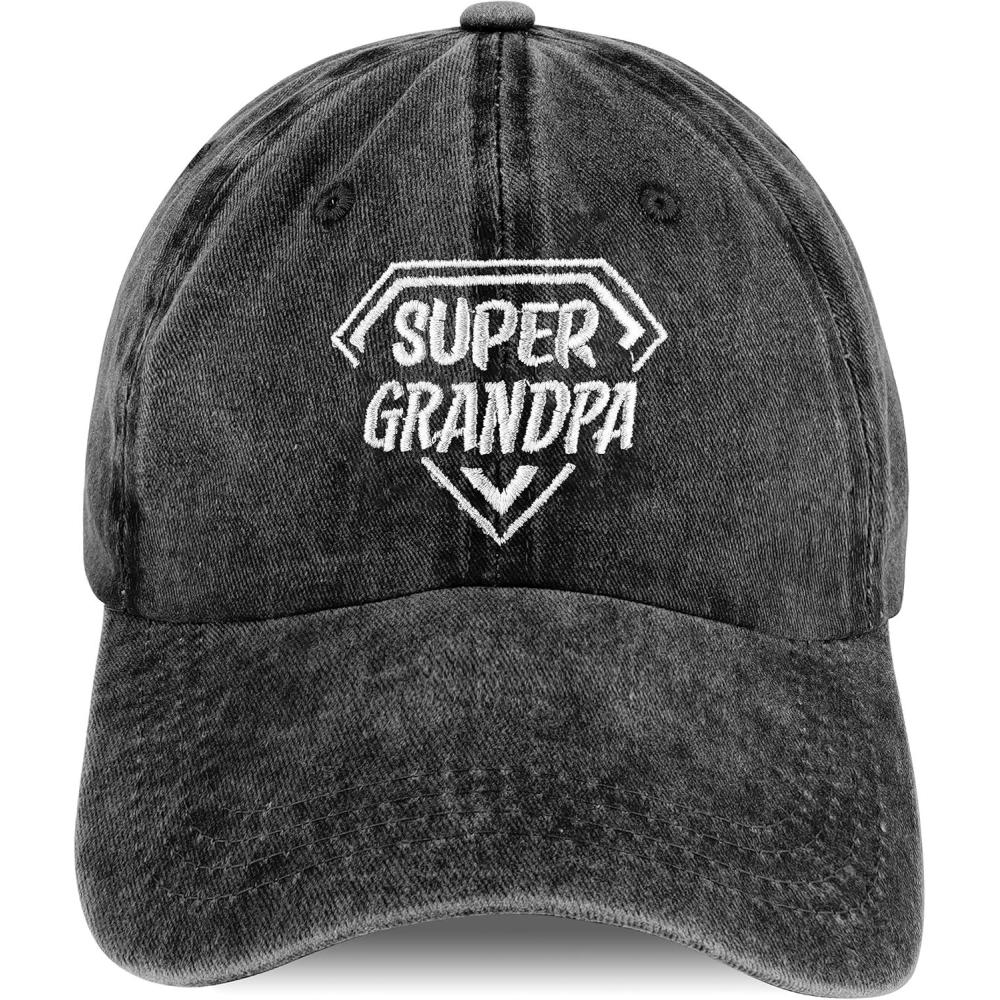 imageMoyel Grandpa Hat for Men Grandpa Gifts from Grandkids Grey