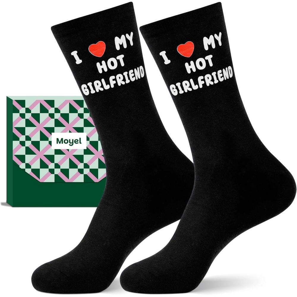 imageMoyel Husband Boyfriend Gift Ideas Funny Cool Socks for Men Romantic Gifts for Anniversary Valentines Day BirthdayBlack Boyfriend 02