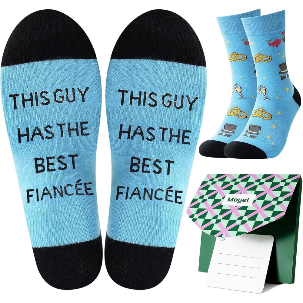 imageMoyel Husband Boyfriend Gift Ideas Funny Cool Socks for Men Romantic Gifts for Anniversary Valentines Day BirthdayMulticolor Fianc