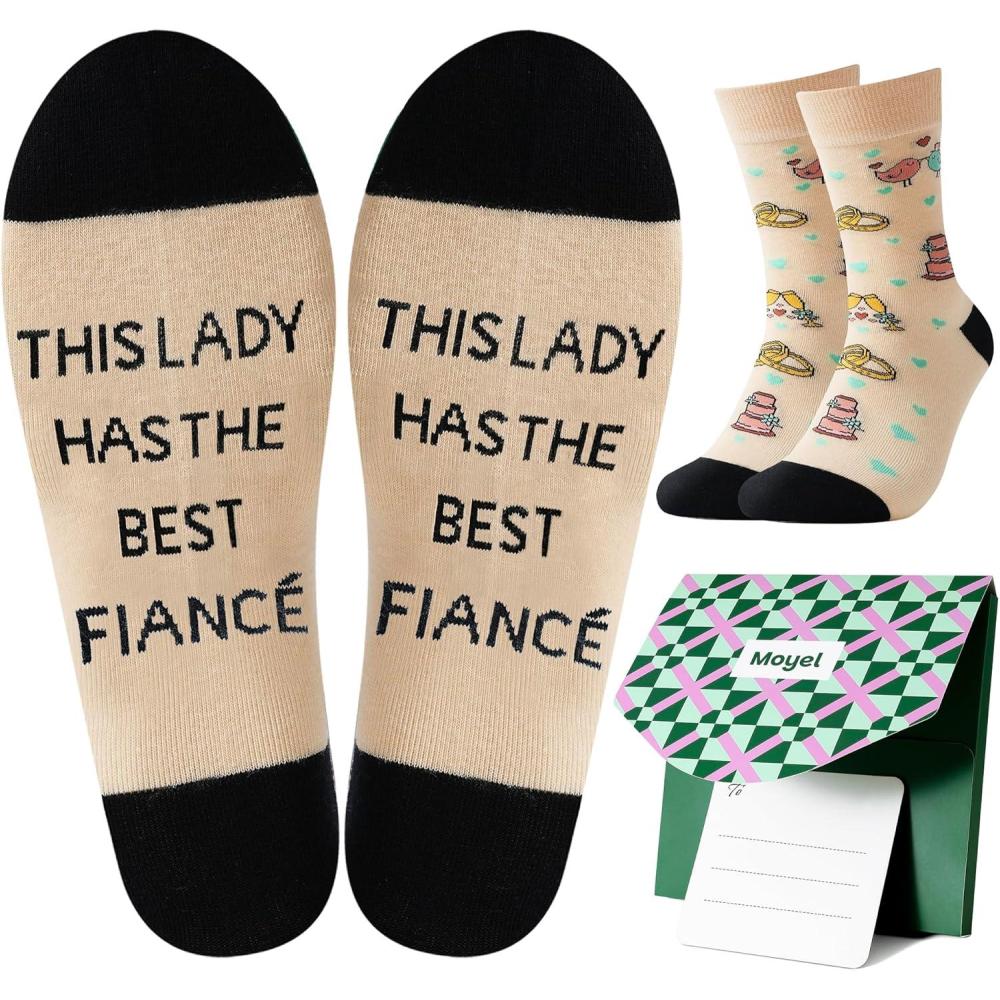 imageMoyel Husband Boyfriend Gift Ideas Funny Cool Socks for Men Romantic Gifts for Anniversary Valentines Day BirthdayMulticolor Fiance