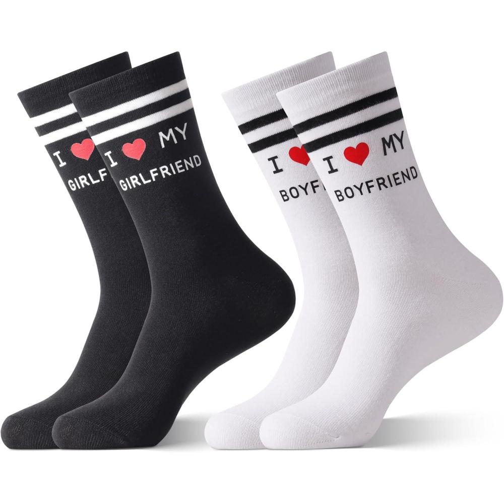 imageMoyel Husband Boyfriend Gift Ideas Funny Cool Socks for Men Romantic Gifts for Anniversary Valentines Day BirthdayMulticolorcouple