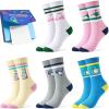 imageMoyel 50th Birthday Gifts for Her Women Present for 50 Year Old Woman 5 Pairs Funny Socks FemaleMulticolor Golf