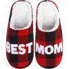 imageMoyel Fuzzy Slippers for Women  Mom Gifts from Daughter Son for Christmas Birthday Mothers Day  Best Mom Present Ideas from Kids Multicolor Mom 7