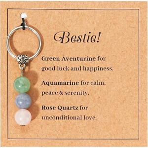 Moyel Gifts for Best Friend Bestie Teenager Friendship Keychains for Women Friends on Christmas Birthday(Multicolor)