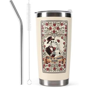 Moyel Gifts for Her Girlfriend Birthday Gift ideas Romantic Present for Wife Couples on Chirstmas Valentines Day Anniversary 20 Oz Coffee Travel Tumbler for Women(multicolor-couples)