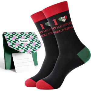 Moyel Husband Boyfriend Gift Ideas Funny Cool Socks for Men, Romantic Gifts for Anniversary, Valentine’s Day, Birthday(Multicolor-boyfriend)