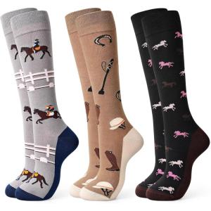 Moyel Socks Women, 5 Pairs of Funny Cute Socks Gifts for Women(Multicolor Horse)