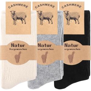 Moyel Warm Wool Cashmere Socks for Women Women’s Thermal Winter Socks Thin Soft and Cozy(Multicolor Cashmere)