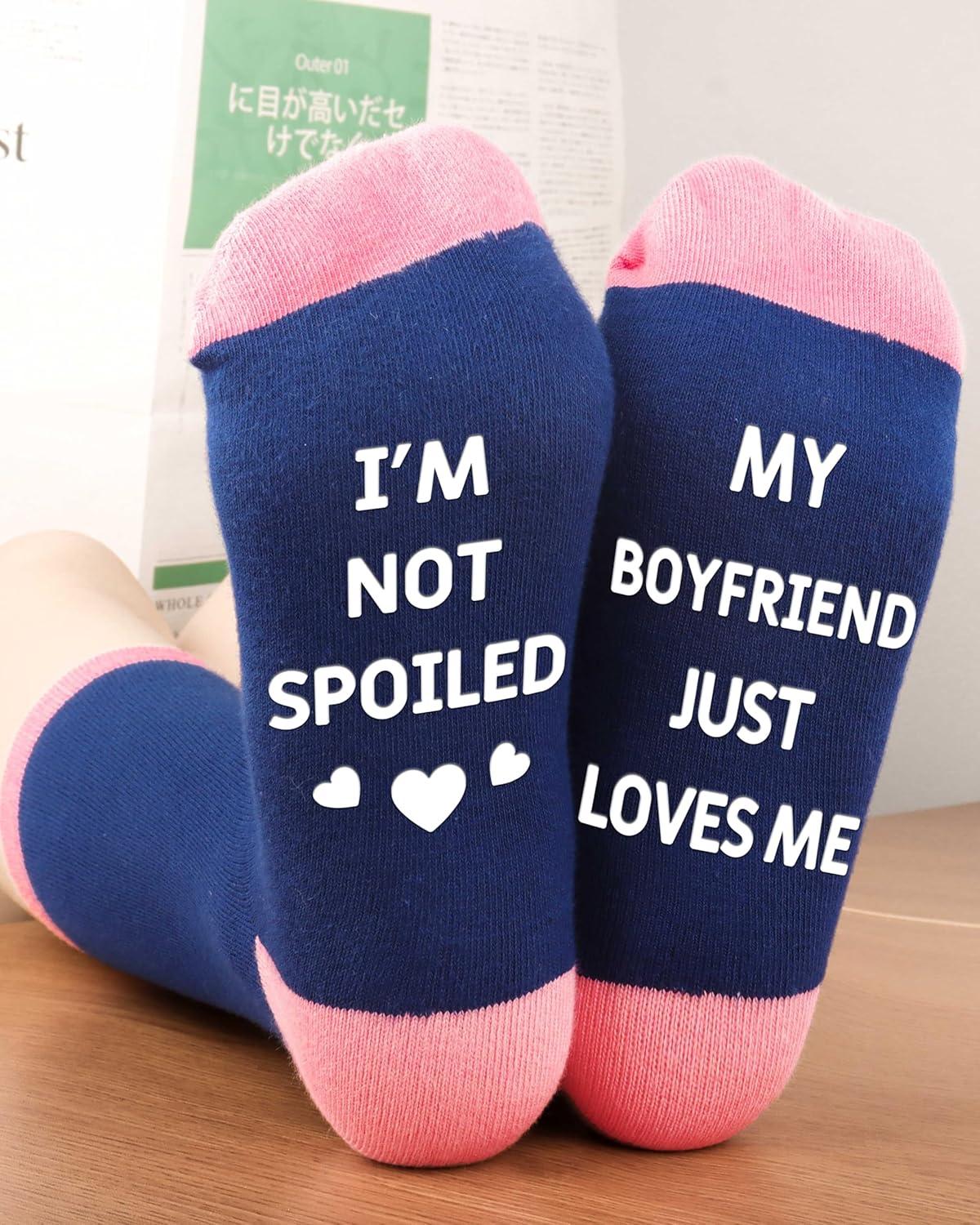 image:imageMoyel Funny Socks for Mom Women Perfect Gifts for Women on Birthday Christmas Mothers Day Easter from SonDaughterMulticolor Girlfriend