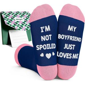 Moyel Funny Socks for Mom Women – Perfect Gifts for Women on Birthday, Christmas, Mother’s Day, Easter from Son/Daughter,(Multicolor Girlfriend)