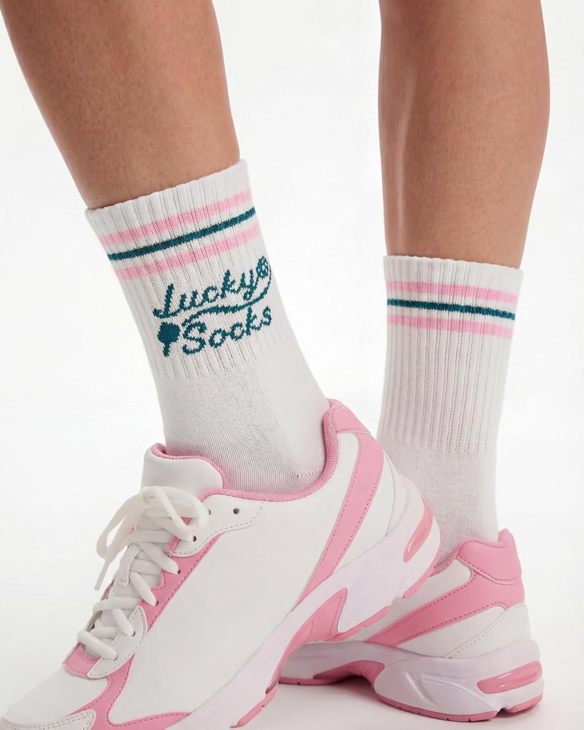 image:imageMoyel Funny Animal Socks for Women Dachshund Turtle Gifts for Women Teen GirlsWhite Lucky Pickleball