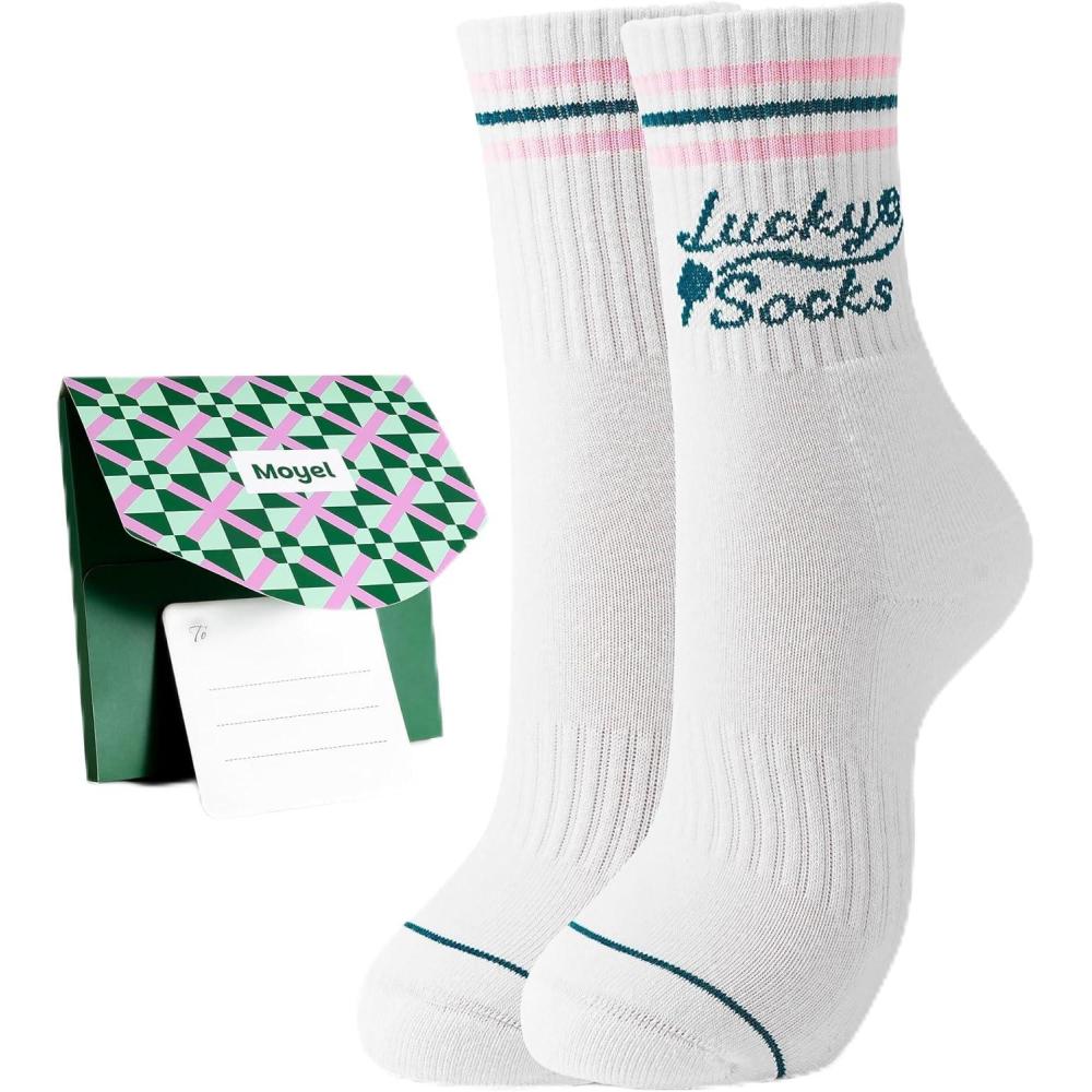 image:imageMoyel Funny Animal Socks for Women Dachshund Turtle Gifts for Women Teen GirlsWhite Lucky Pickleball